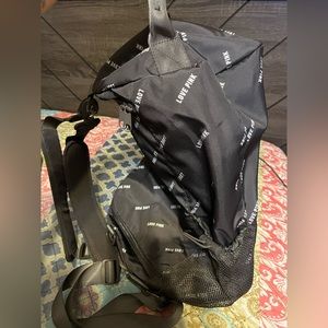 Love Pink Gray Crossbody Travel Tote